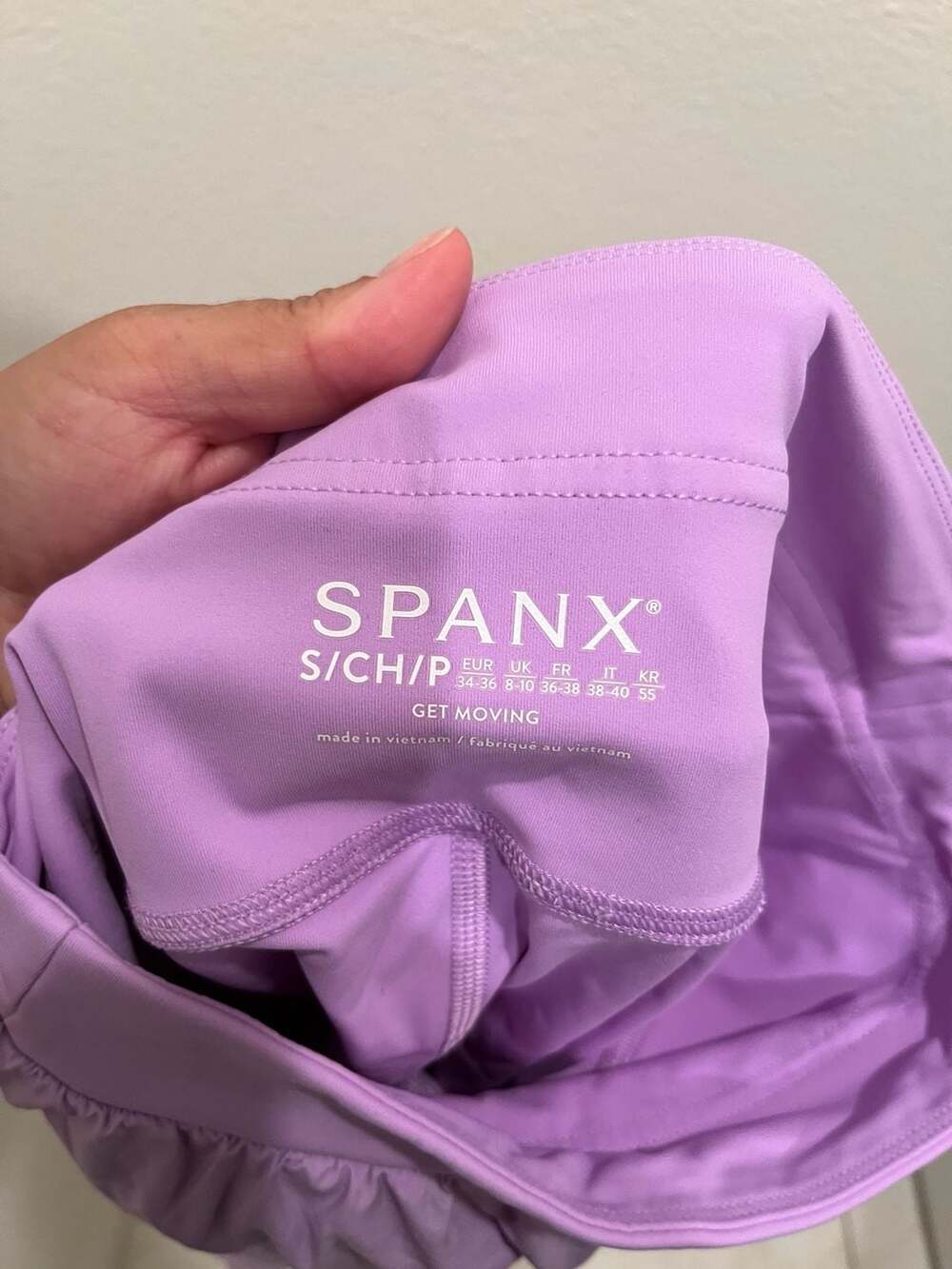 Spanx Yes, Pleats! 14-inch Athletic Skort in French Lavender - Picture 7 of 9
